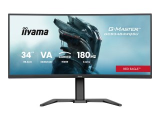 Iiyama G-MASTER Red Eagle GCB3484WQSU-B1 - Monitor LED - gaming - zaokrąglony - 34" (31.4" widoczny) - 3440 x 1440 UWQHD @ 180 H
