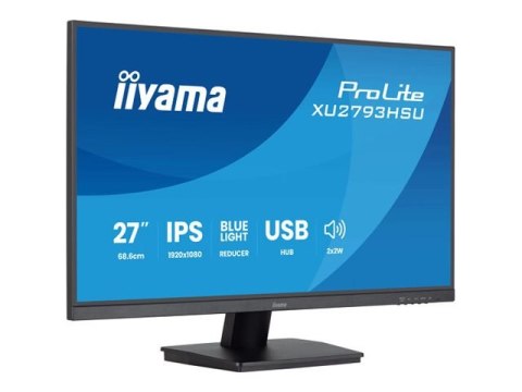 Iiyama ProLite XU2793HSU-B7 - Monitor LED - 27" - 1920 x 1080 Full HD (1080p) @ 75 Hz - IPS - 300 cd/m² - 1300:1 - 1 ms - HDMI, 