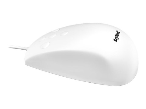 KeySonic KSM-3020M-W - Mysz - 5 przyciski - przewodowa - USB - biały