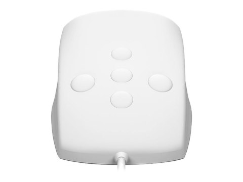 KeySonic KSM-3020M-W - Mysz - 5 przyciski - przewodowa - USB - biały
