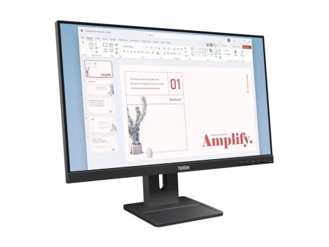 Lenovo ThinkVision E24-40 - Monitor LED - 24" (23.8" widoczny) - 1920 x 1080 Full HD (1080p) @ 100 Hz - IPS - 250 cd/m² - 1300:1