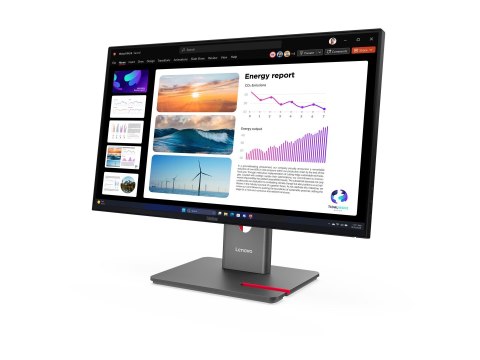 Lenovo ThinkVision P24Q-40 - Monitor LED - 24" (23.8" widoczny) - 2560 x 1440 QHD @ 120 Hz - IPS - 300 cd/m² - 1500:1 - HDR10 - 