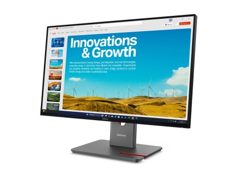 Lenovo ThinkVision P24QD-40 - Monitor LED - 24" (23.8" widoczny) - 2560 x 1440 QHD @ 120 Hz - IPS - 300 cd/m² - 1500:1 - Display