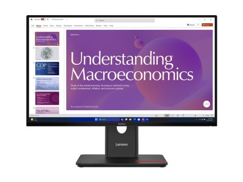 Lenovo ThinkVision T24d-40 - Monitor LED - 24" (23.8" widoczny) - 1920 x 1080 Full HD (1080p) @ 120 Hz - IPS - 250 cd/m² - 1500: