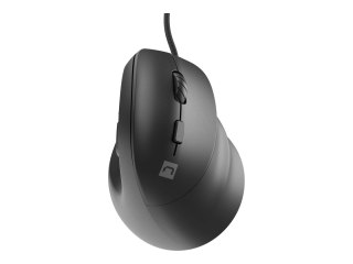 Natec CRAKE 2 PRO - Mysz pionowa - ergonomiczna - optyczna - 6 przyciski - przewodowa - USB - czarny