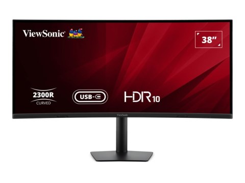 ViewSonic VA3820C - Monitor LED - zaokrąglony - 38" (37.5" widoczny) - 3840 x 1600 UWQHD+ @ 75 Hz - IPS - 300 cd/m² - 2000:1 - H