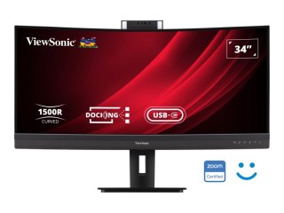 ViewSonic VG3457CV - Monitor LED - zaokrąglony - 34" - 3440 x 1440 UWQHD @ 100 Hz - VA - 350 cd/m² - 3000:1 - 5 ms - 2xHDMI, Dis
