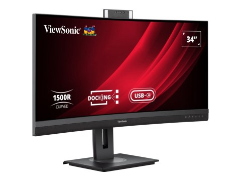 ViewSonic VG3457CV - Monitor LED - zaokrąglony - 34" - 3440 x 1440 UWQHD @ 100 Hz - VA - 350 cd/m² - 3000:1 - 5 ms - 2xHDMI, Dis