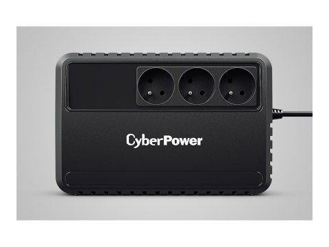 CyberPower BU Series BU650EG - UPS (zewnętrzny / montowany na ścianie) - AC 230 V - 360 wat - 650 VA - 1 faza - złącza wyjściowe
