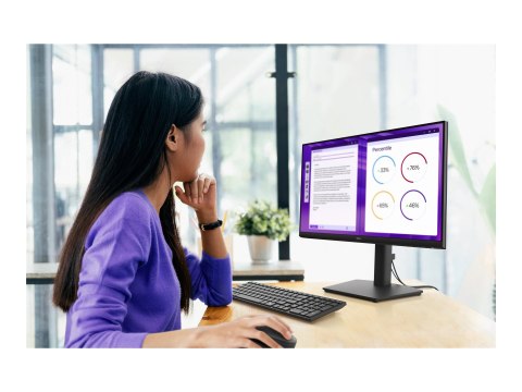Dell Pro E2425HSM - Monitor LED - 24" (23.8" widoczny) - 1920 x 1080 Full HD (1080p) @ 100 Hz - IPS - 250 cd/m² - 1000:1 - 5 ms 