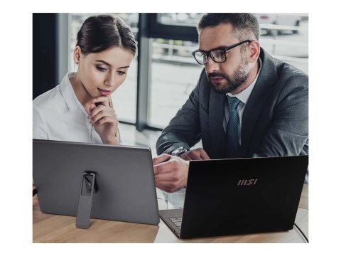 MSI PRO MP161 E2U - Monitor LED - 16" (15.6" widoczny) - przenośny - 1920 x 1080 Full HD (1080p) @ 60 Hz - IPS - 250 cd/m² - 800