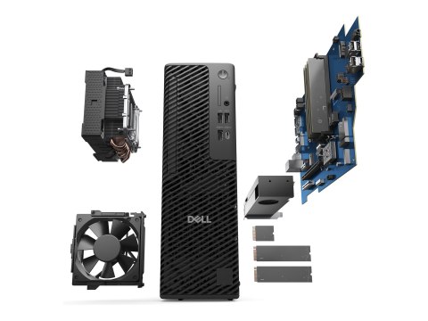 Dell Pro Max Slim FCS1250 - AI PC - smukły biurkowy Core Ultra 7 265 / do 5.3 GHz - vPro - RAM 16 GB - SSD 512 GB - NVMe, TLC - 