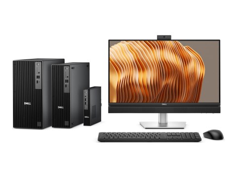 Dell Pro Slim Plus QBS1250 - AI PC - smukły biurkowy Core Ultra 7 265 / do 5.3 GHz - RAM 16 GB - SSD 512 GB - NVMe, TLC - Intel 