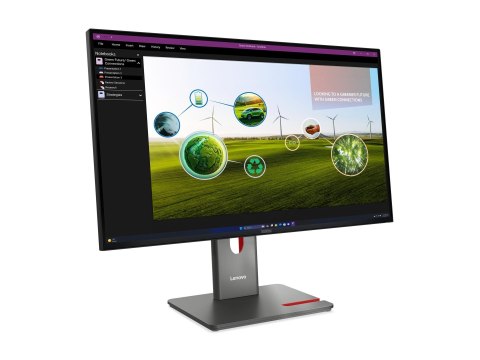 Lenovo ThinkVision P27Q-40 - Monitor LED - 27" - 2560 x 1440 QHD @ 120 Hz - IPS - 350 cd/m² - 1500:1 - HDR10 - 4 ms - HDMI, Disp