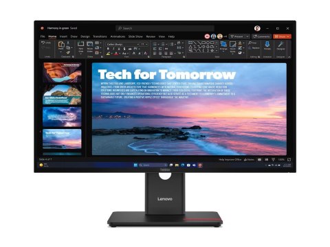 Lenovo ThinkVision T27qd-40 - Monitor LED - 27" - 2560 x 1440 QHD @ 120 Hz - IPS - 350 cd/m² - 1500:1 - 4 ms - HDMI, DisplayPort
