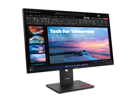 Lenovo ThinkVision T27qd-40 - Monitor LED - 27" - 2560 x 1440 QHD @ 120 Hz - IPS - 350 cd/m² - 1500:1 - 4 ms - HDMI, DisplayPort