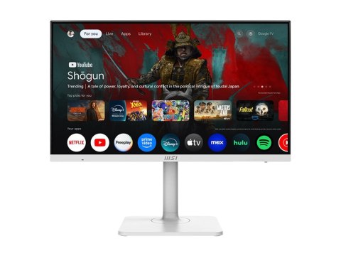 MSI Modern MD272UPSW - Monitor LED - 27" - 3840 x 2160 UHD @ 60 Hz - IPS - 300 cd/m² - 1000:1 - 4 ms - HDMI, DisplayPort, USB-C 