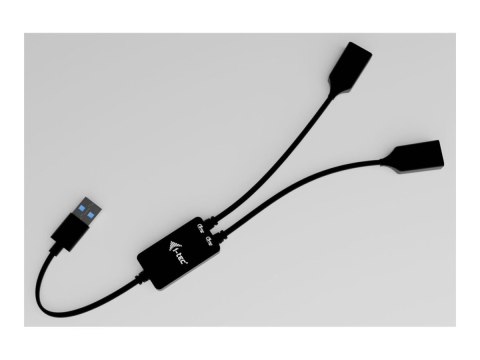 I-Tec - Koncentrator - kabel USB-A - 2 x USB 3.2 Gen 1 - stacjonarny