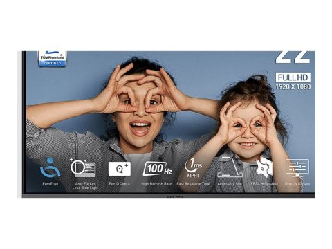 MSI PRO MP223 E2 - Monitor LED - 22" (21.45" widoczny) - 1920 x 1080 Full HD (1080p) @ 100 Hz - VA - 250 cd/m² - 3000:1 - 1 ms -