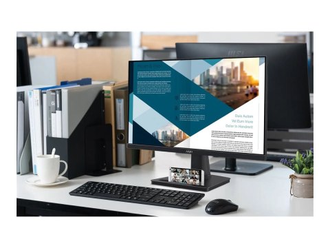 MSI PRO MP223 E2 - Monitor LED - 22" (21.45" widoczny) - 1920 x 1080 Full HD (1080p) @ 100 Hz - VA - 250 cd/m² - 3000:1 - 1 ms -
