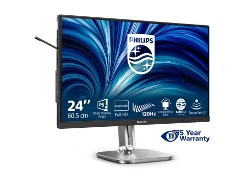 Philips 24B2N4200 - 4000 Series - monitor LED - 24" (23.8" widoczny) - 1920 x 1080 Full HD (1080p) @ 120 Hz - IPS - 300 cd/m² - 