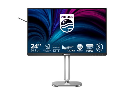 Philips 24B2U4301 - 4000 Series - monitor LED - 24" (23.8" widoczny) - 1920 x 1080 Full HD (1080p) @ 120 Hz - IPS - 300 cd/m² - 