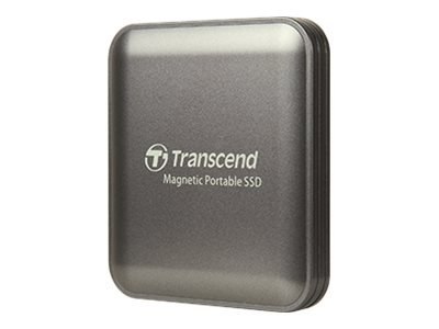 Transcend ESD420 - SSD - 1 TB - zewnętrzny (przenośne) - USB 3.2 Gen 2x2 (USB-C złącze) - żelazowo-szary