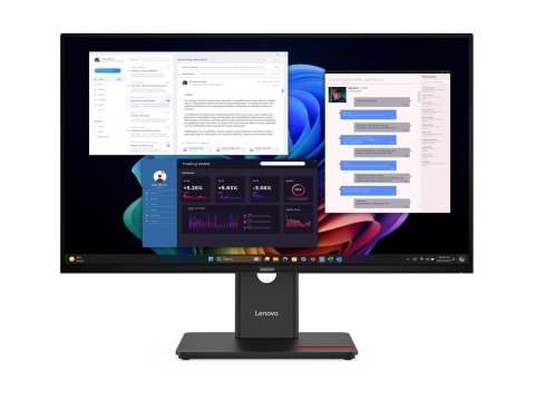 Lenovo ThinkVision T27UD-40 - Monitor LED - 27" - 3840 x 2160 4K @ 60 Hz - IPS - 350 cd/m² - 1500:1 - HDR10 - 4 ms - HDMI, Displ