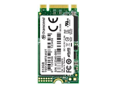 Transcend MTE452T-I - SSD - 512 GB - wewnętrzny - M.2 2242 (double-sided) - PCIe 3.1 x2 (NVMe)