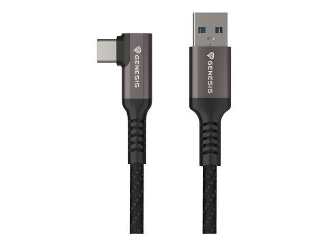 Genesis - Kabel USB - USB-C (M) kątowe do USB Typ A (M) prosty - USB 3.1 Gen 1 - 5 m - USB Power Delivery (15W), up to 5 Gbps da
