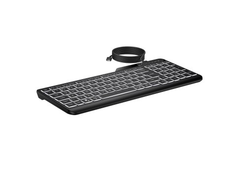 HP 405 - Klawiatura - wiele urządzeń - 65% - compact - podświetlenie - USB - QWERTY - Międzynarodowy Angielski - czarny