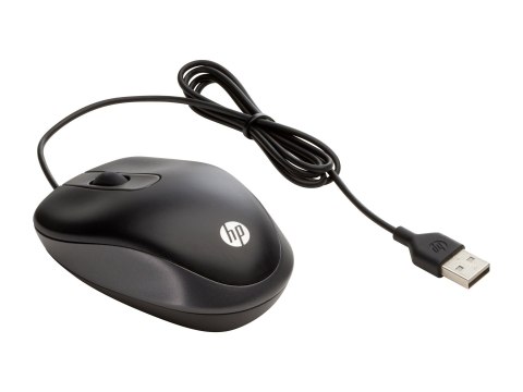 HP Travel - Mysz - optyczna - 3 przyciski - przewodowa - USB
