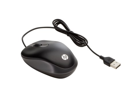 HP Travel - Mysz - optyczna - 3 przyciski - przewodowa - USB