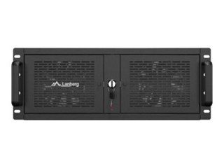 Lanberg - Montowany w stojaku 4U - ATX - brak zasilacza - czarny - USB