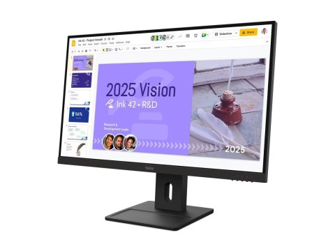 Lenovo ThinkVision E27Q-40 - Monitor LED - 27" - 2560 x 1440 QHD @ 100 Hz - IPS - 350 cd/m² - 1500:1 - 4 ms - 2xHDMI, DisplayPor