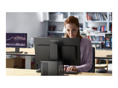 Lenovo ThinkVision T27qd-4v - Monitor LED - 27" - 2560 x 1440 QHD @ 120 Hz - IPS - 350 cd/m² - 1500:1 - 4 ms - HDMI, 2xDisplayPo