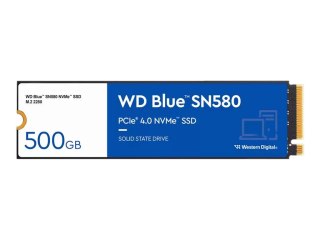WD Blue SN580 WDS500G3B0E - SSD - 500 GB - wewnętrzny - M.2 2280 - PCIe 4.0 x4 (NVMe)