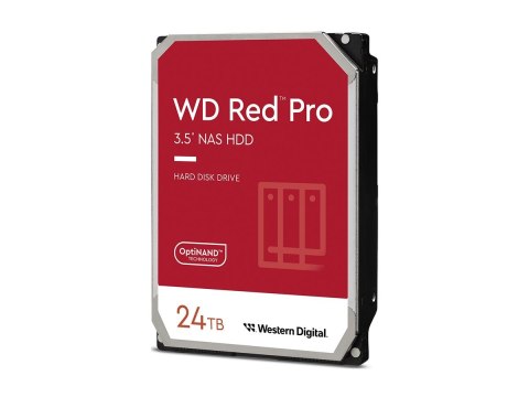 WD Red Pro WD241KFGX - Dysk twardy - Enterprise - 24 TB - wewnętrzny - 3,5" - SATA 6Gb/s - 7200 obr/min - bufor: 512 MB