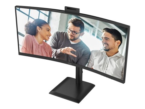AOC CU34E4CW - Monitor LED - zaokrąglony - USB - 34" - 3440 x 1440 UWQHD - VA - 350 cd/m² - 3500:1 - HDR10 - 4 ms - 2xHDMI, Disp