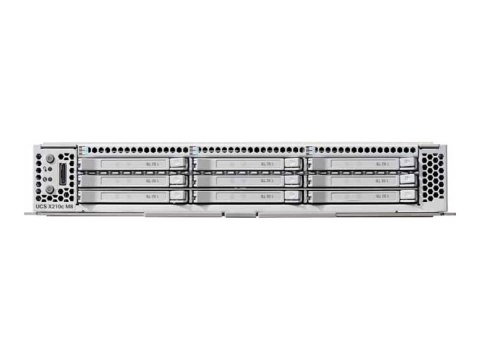 Cisco UCS X210c M8 - Serwer - węzeł komputerowy podwójny - bez CPU - RAM 0 GB - SATA/SAS/NVMe - wymiana podczas pracy 2,5" liczb