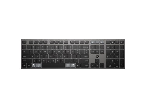 HP 725 - Klawiatura - wieloukładowe, ładowalne, zasilane przez SuperCapacitor - full size - bezprzewodowa - Bluetooth, 2.4 GHz -