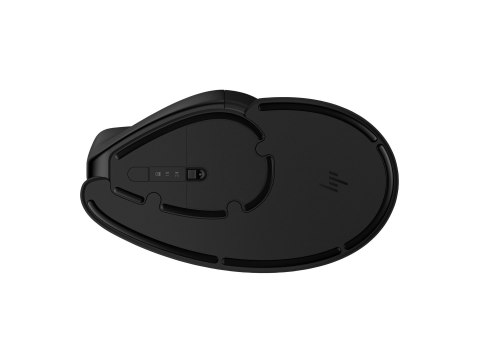 HP 920 - Mysz pionowa - ergonomiczna - 6 przyciski - bezprzewodowa - 2.4 GHz, Bluetooth 5.3 - odbiornik bezprzewodowy USB - czar