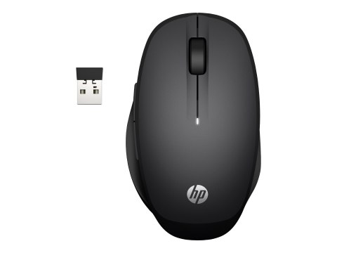 HP Dual Mode - Mysz - bezprzewodowa - Bluetooth, 2.4 GHz - odbiornik bezprzewodowy USB - czarny - dla HP 21, 22, 24, 27; Pavilio