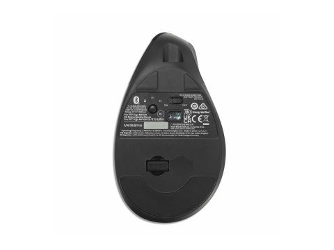 Kensington Pro Fit Ergo MY630 EQ - Mysz - ergonomiczna - z akumulatorem - 5 przyciski - bezprzewodowa - 2.4 GHz, Bluetooth - odb