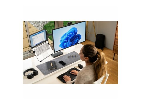 Kensington Pro Fit Ergo MY630 EQ - Mysz - ergonomiczna - z akumulatorem - 5 przyciski - bezprzewodowa - 2.4 GHz, Bluetooth - odb