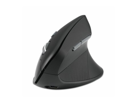 Kensington Pro Fit Ergo MY630 EQ - Mysz - ergonomiczna - z akumulatorem - 5 przyciski - bezprzewodowa - 2.4 GHz, Bluetooth - odb