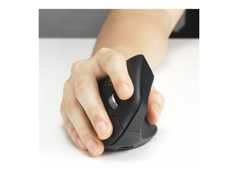 Kensington Pro Fit Ergo MY630 EQ - Mysz - ergonomiczna - z akumulatorem - 5 przyciski - bezprzewodowa - 2.4 GHz, Bluetooth - odb