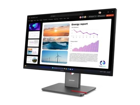Lenovo ThinkVision P24Q-40 - Monitor LED - 24" (23.8" widoczny) - 2560 x 1440 QHD @ 120 Hz - IPS - 300 cd/m² - 1500:1 - HDR10 - 