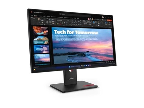 Lenovo ThinkVision T27qd-40 - Monitor LED - 27" - 2560 x 1440 QHD @ 120 Hz - IPS - 350 cd/m² - 1500:1 - HDR10 - 4 ms - HDMI, Dis