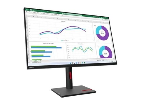 Lenovo ThinkVision T32h-30 - Monitor LED - 31.5" - 2560 x 1440 WQHD @ 60 Hz - IPS - 350 cd/m² - 1000:1 - 4 ms - HDMI, DisplayPor
